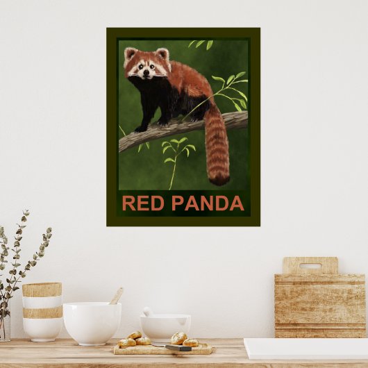 Red Panda Poster (Küche)