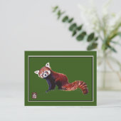 Red Panda Postkarte (Stehend Vorderseite)