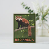 Red Panda Postkarte (Stehend Vorderseite)