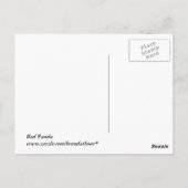 Red Panda Postkarte (Rückseite)
