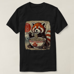 Red Panda Ramen Bowl Japanisch Anime Kawaii Food T-Shirt