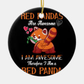 Red Panda Red Panda Lover Red Panda Keramik Ornament (Vorne)