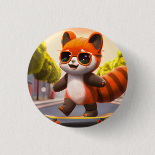 Red Panda Rides Button