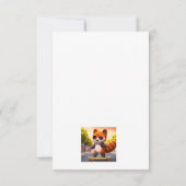 Red Panda Rides Dankeskarte (Rückseite)