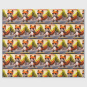 Red Panda Rides Geschenkpapier (Flach)