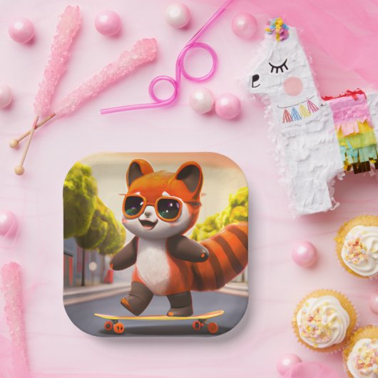 Red Panda Rides Paper Teller (Party)
