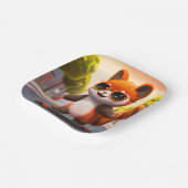 Red Panda Rides Paper Teller (Gewinkelt)