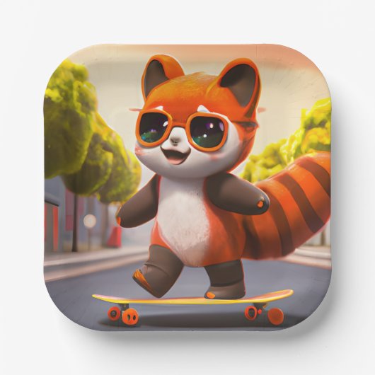 Red Panda Rides Paper Teller (Vorderseite)