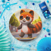 Red Panda Rides Pappteller (Party)
