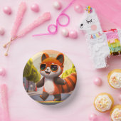 Red Panda Rides Pappteller (Party)