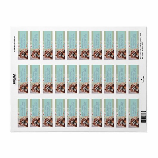 Red Panda Rücksendeadresse (Vorne)