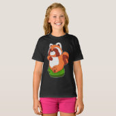 Red Panda Runner Sport T-Shirt (Vorne ganz)