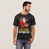 Red Panda  Santa Riding Red Panda Christmas T-Shirt (Vorne ganz)