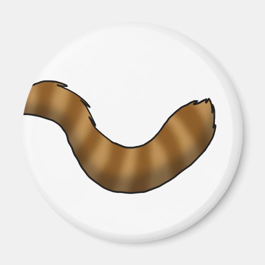 Red Panda Schwanz Magnet (Vorne)
