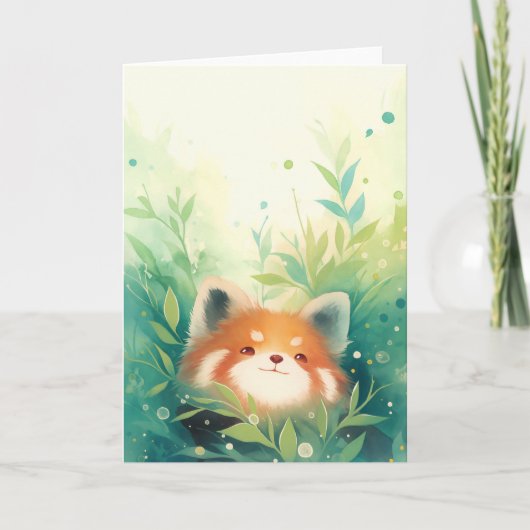 Red Panda Secret World Karte (Vorderseite)