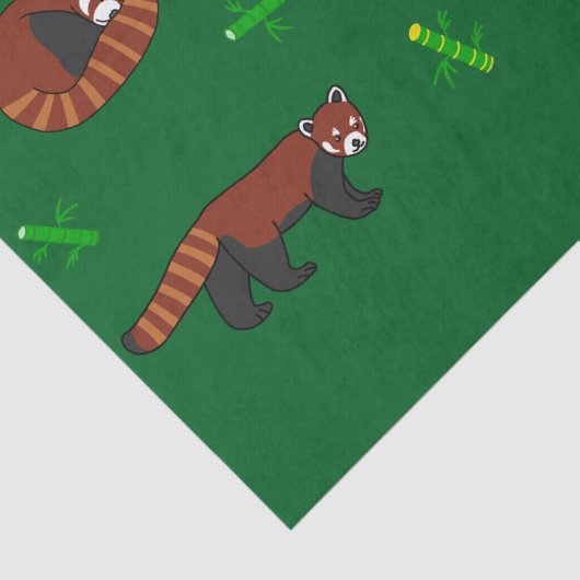 Red Panda Seidenpapier (Detail)