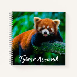 Red Panda Sketchbook Notizblock