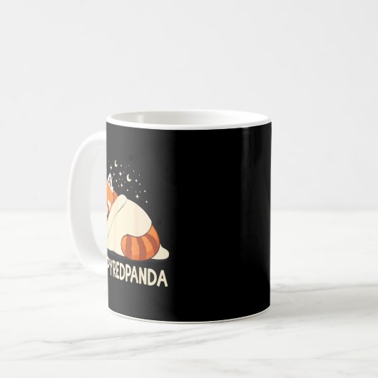 Red Panda Sleep Pajamas Kaffeetasse (Vorderseite Links)