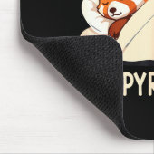 Red Panda Sleep Pajamas Mousepad (Ecke)