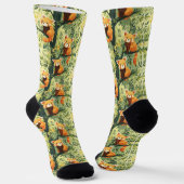 Red Panda Socken (Gewinkelt)