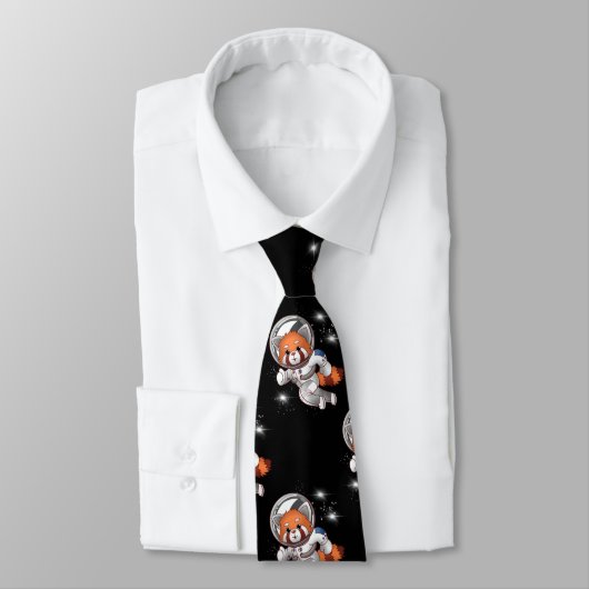 Red Panda Space Astronaut Krawatte (Gebunden)