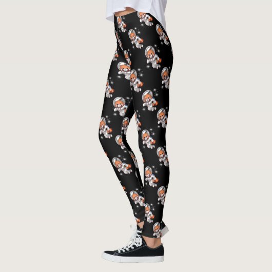 Red Panda Space Astronaut Leggings (Links)