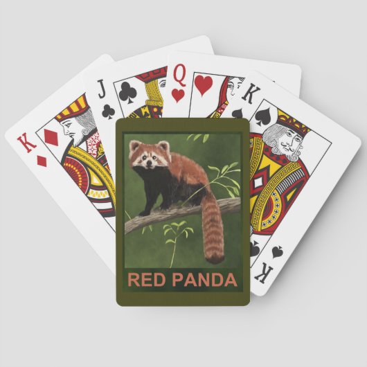 Red Panda Spielkarten (Rückseite)