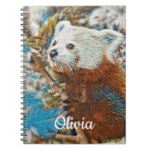 Red Panda Spiral Notebook Notizblock (Vorderseite)