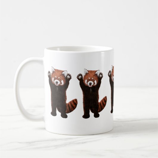 Red Panda Tasse (Links)