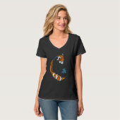 Red Panda Tattoo-Stil T-Shirt (Vorderseite Vollansicht)