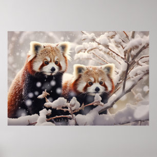 Red Panda Tierwelt Wilderness Kunst, Dichtung und Poster
