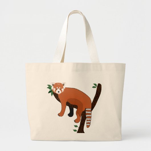 Red Panda Tote Bag Jumbo Stoffbeutel (Vorne)