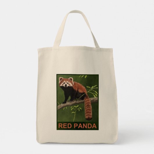 Red Panda Tragetasche (Rückseite)