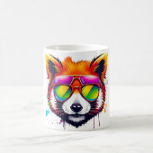 Red Panda trägt Aviators Kaffeetasse (Mittel)