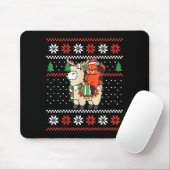 Red Panda Ugly Christmas Sweater Reindeer Llama Ri Mousepad (Mit Mouse)