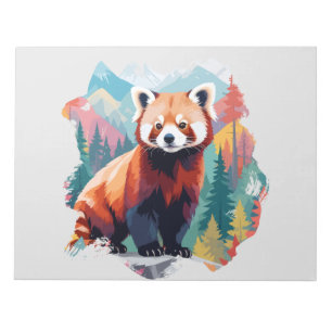 Red Panda Vector Art Animal in the Majestic Art Notizblock