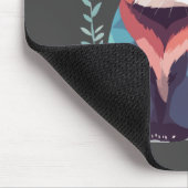 Red Panda Vector Malerei Adorable Fun Animal Play Mousepad (Ecke)