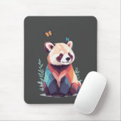 Red Panda Vector Malerei Adorable Fun Animal Play Mousepad (Mit Mouse)
