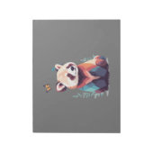 Red Panda Vector Malerei Adorable Fun Animal Play Notizblock (Rotiert)