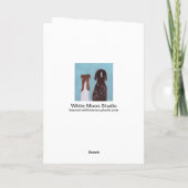 Red Panda vs. Trump Grußkarte Feiertagskarte (Rückseite)