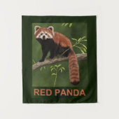 Red Panda Wandteppich (Vorderseite)