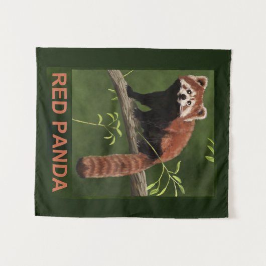 Red Panda Wandteppich (Vorderseite (Horizontal))