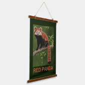 Red Panda Wandteppich Mit Holzrahmen (Gewinkelt)