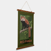 Red Panda Wandteppich Mit Holzrahmen (Gewinkelt)