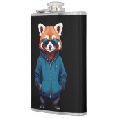 Red Panda Wear Hoodie Funny Cool Animal Music Flachmann (Links)