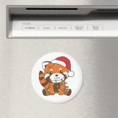 Red Panda Weihnachts Winter Animals Red Pandas Mag Magnet (In Situ (Geschirrspüler))