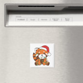 Red Panda Weihnachts Winter Animals Red Pandas Mag Magnet (In Situ (Geschirrspüler))