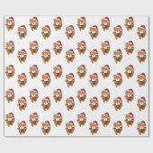 Red Panda Weihnachts Winter Animals Red Pandas Wra Geschenkpapier (Flach)