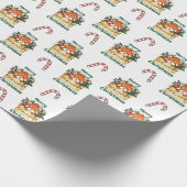 Red Panda Weihnachtsbrief Winter Animals Pandas Geschenkpapier (Ecke)