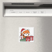 Red Panda Weihnachtsgeschenk Winter Red Pandas Mag Magnet (In Situ (Geschirrspüler))
